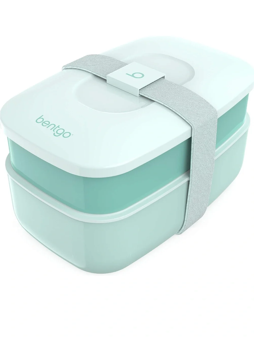 bentgo Classic Stackable 3 Compartment Bento Style Lunch Box, Coastal Aqua